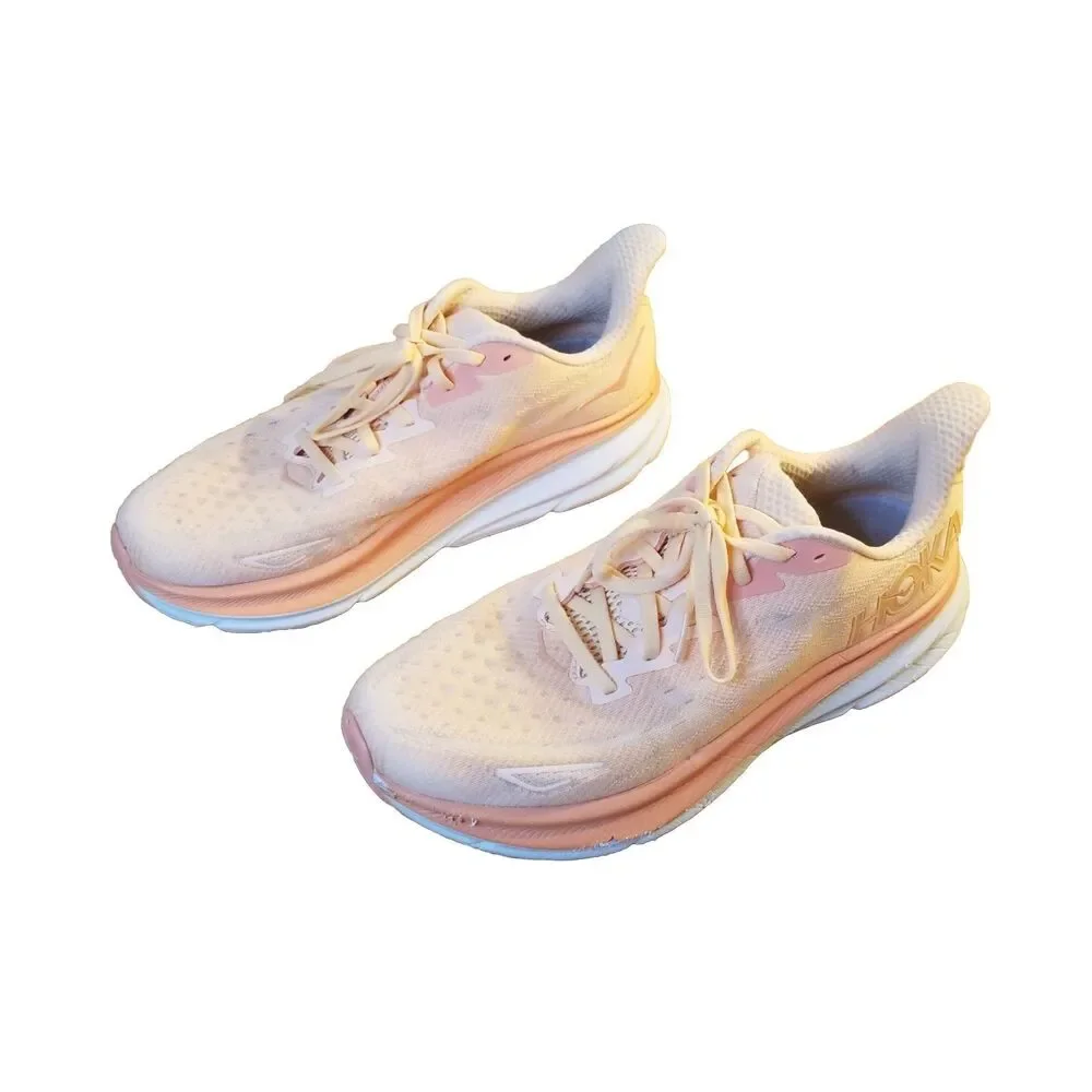 Hoka One One Clifton 9 Women's Size 11 Peach Running Shoes Sneakers 1127896CPW - Picture 3 of 7
